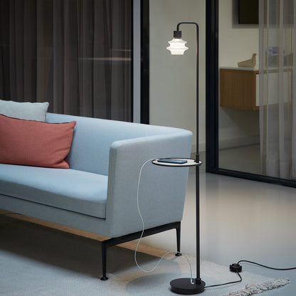 Drop LED Floor Lamp in living room.