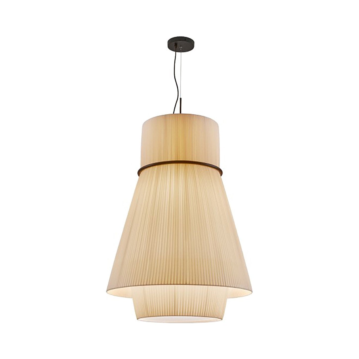 Folie Pendant Light in Cream Translucent (Large).