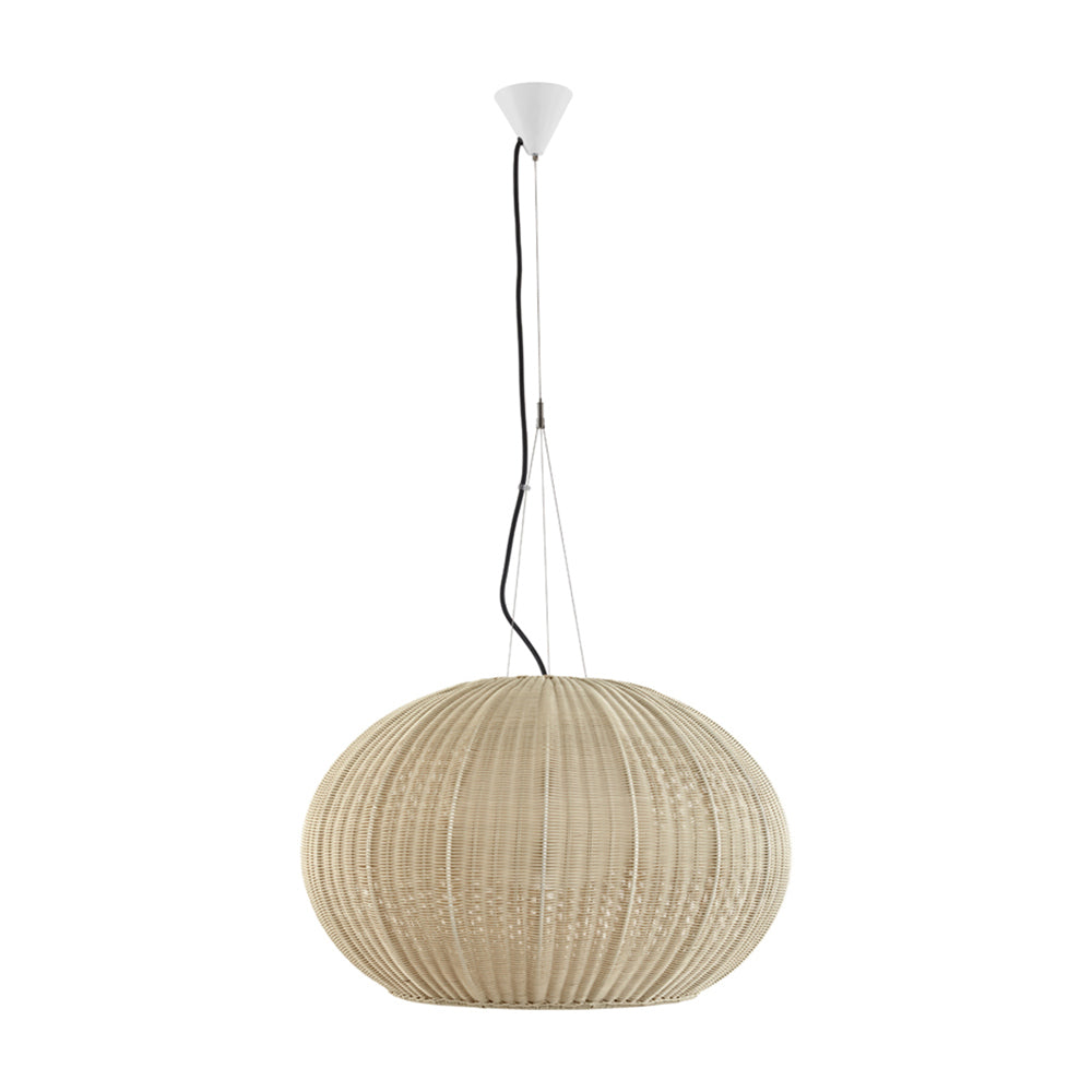 Garota Outdoor LED Pendant Light in Natural White/Ivory White (Large).