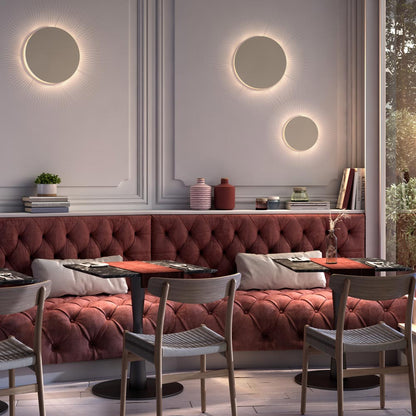 Helios LED Wall Light in living room.