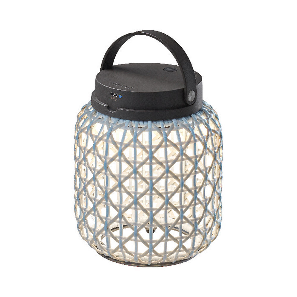 Nans Indoor / Outdoor LED Table Lamp in Beige.