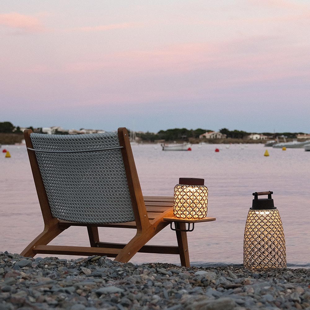 Nans Indoor / Outdoor LED Table Lamp in Outside Area.