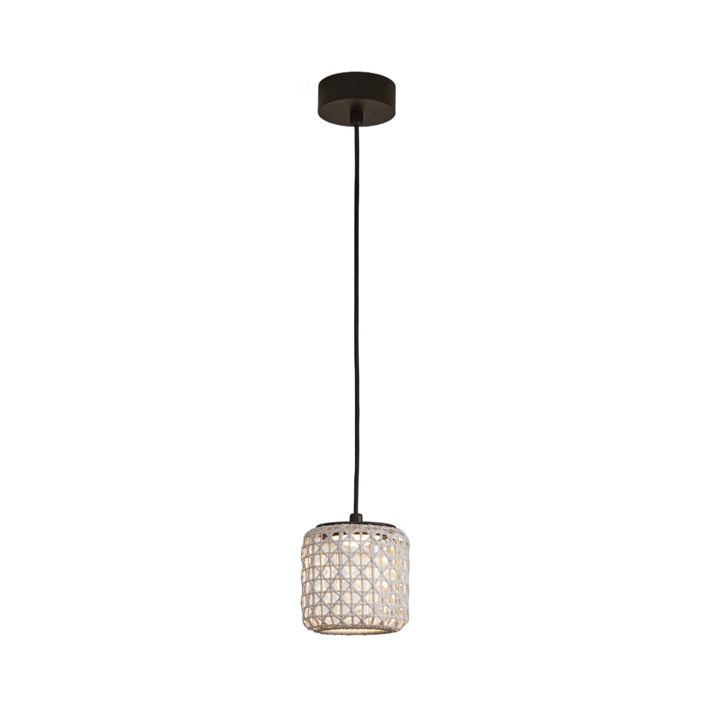 Nans Outdoor LED Pendant Light in Beige (6.5-Inch)