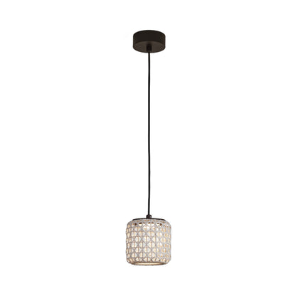 Nans Outdoor LED Pendant Light in Beige (6.5-Inch)