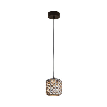 Nans Outdoor LED Pendant Light in Brown (6.5-Inch)