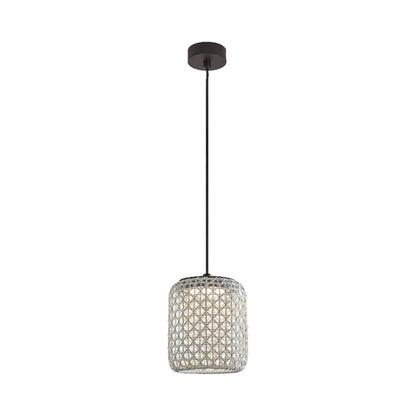 Nans Outdoor LED Pendant Light in Beige (9.72-Inch)