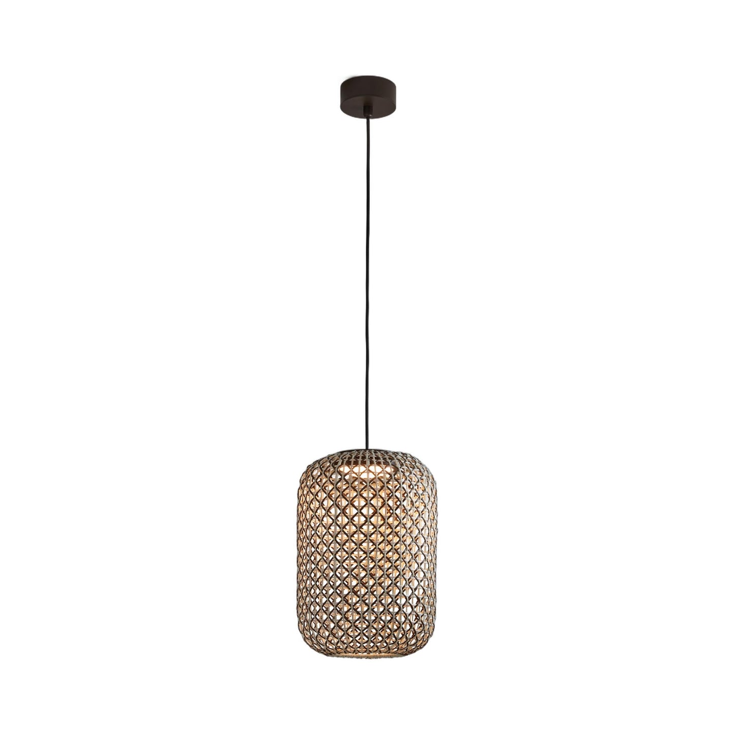 Nans Outdoor LED Pendant Light in Brown (17.99-Inch)