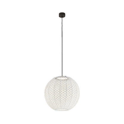 Nans Outdoor Sphere LED Pendant Light in Beige (Medium)