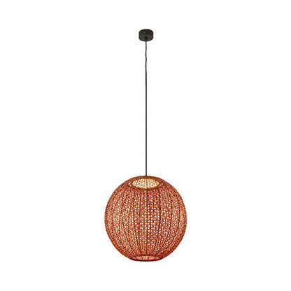 Nans Outdoor Sphere LED Pendant Light in Red (Medium)