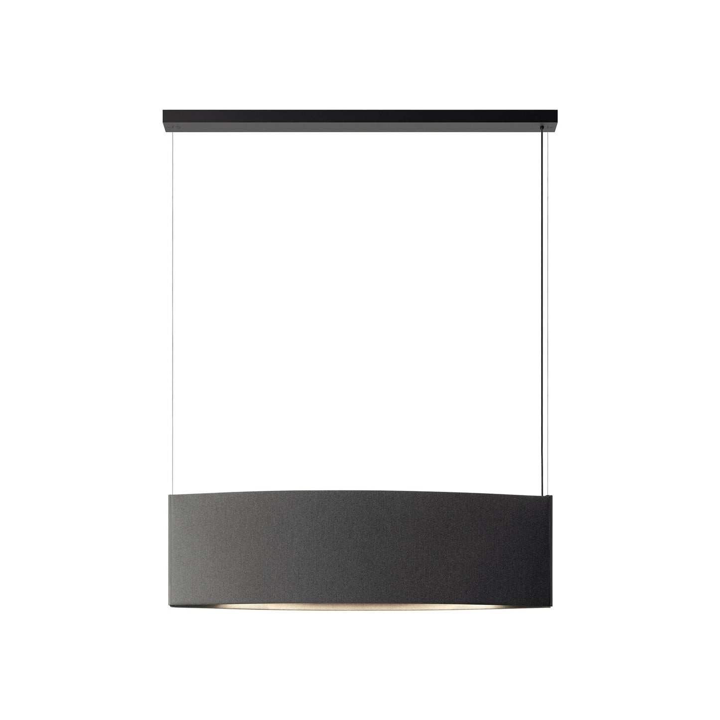 Noren LED Pendant Light in Dark Grey (48.43"W X 13.78"H).