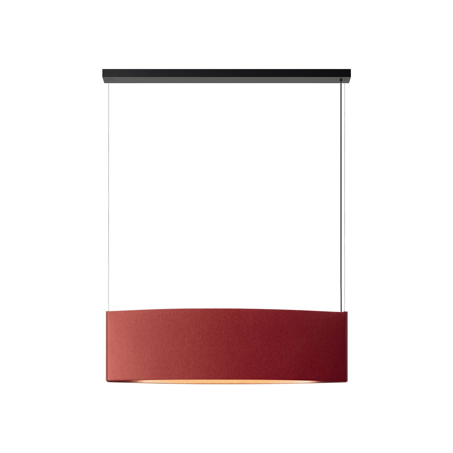 Noren LED Pendant Light in Terracotta (48.43"W X 13.78"H).