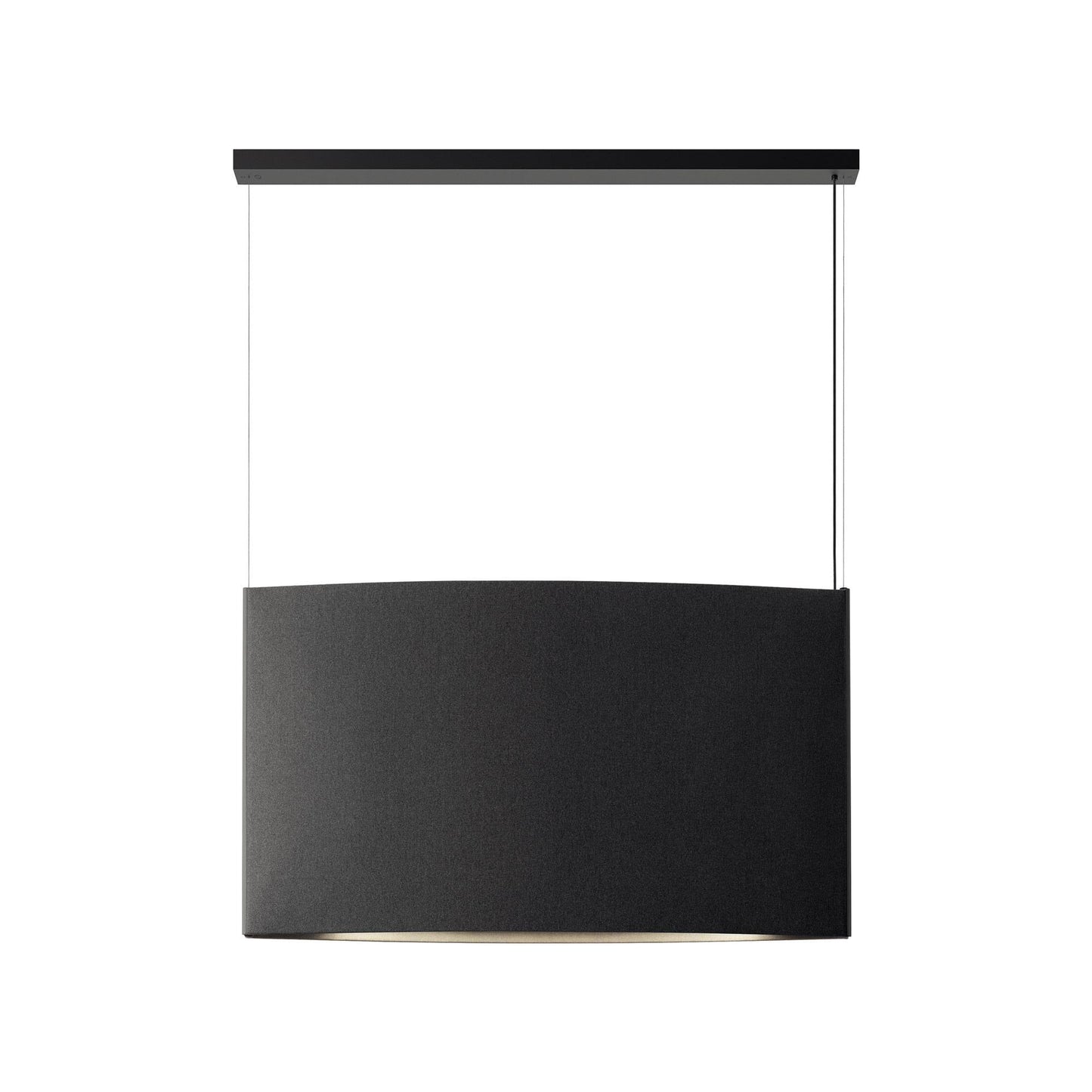 Noren LED Pendant Light in Dark Grey (48.43"W X 27.56"H).