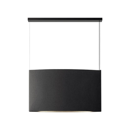 Noren LED Pendant Light in Dark Grey (48.43"W X 27.56"H).