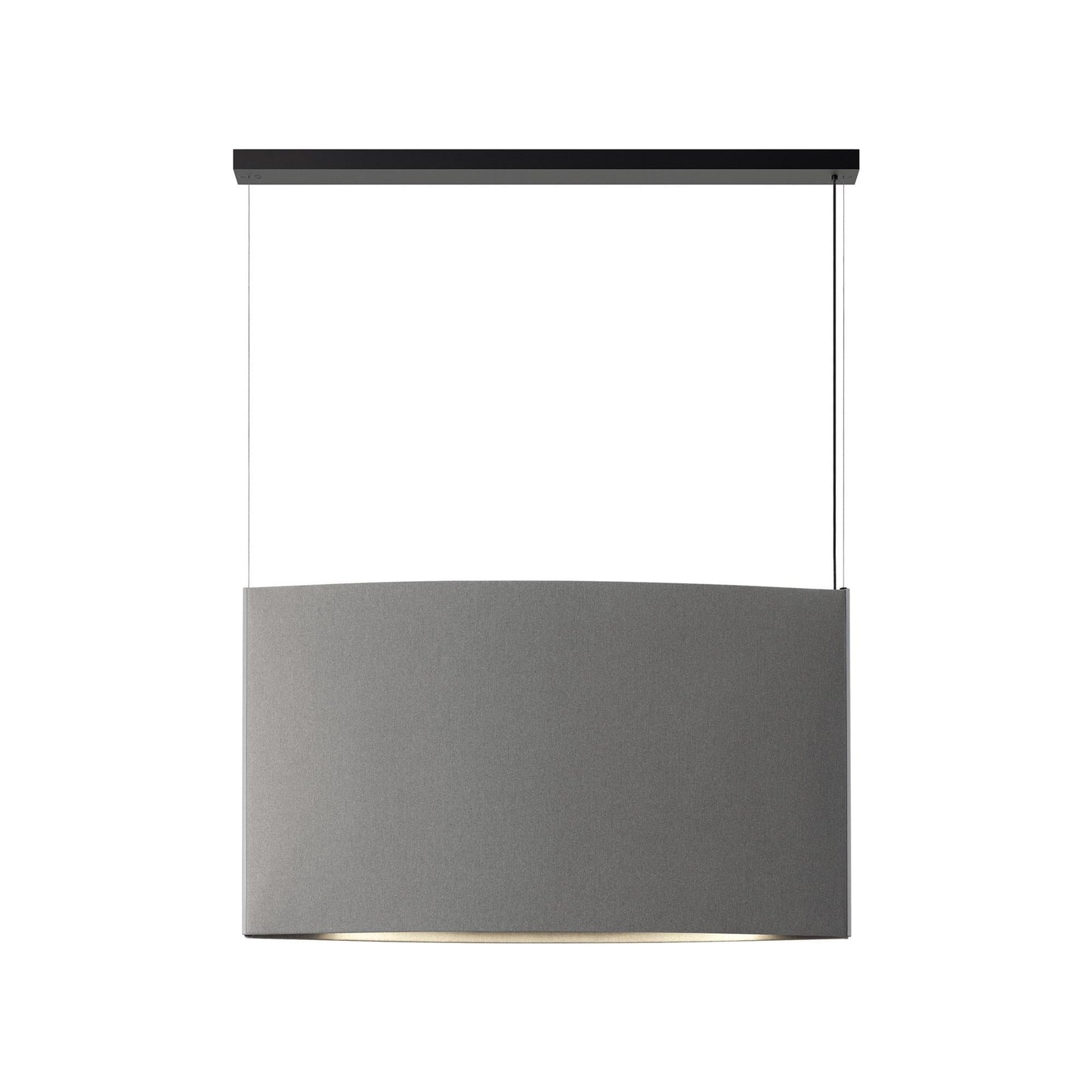 Noren LED Pendant Light in Light Grey (48.43"W X 27.56"H).
