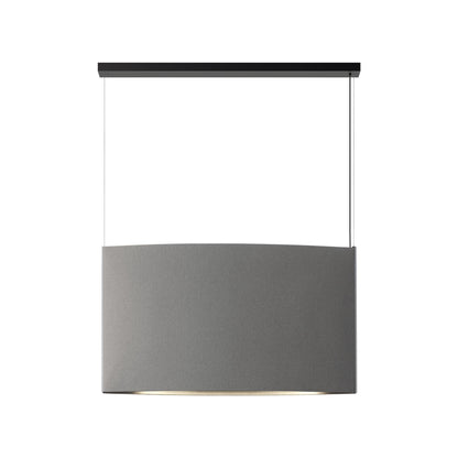 Noren LED Pendant Light in Light Grey (48.43"W X 27.56"H).