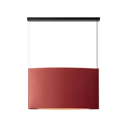 Noren LED Pendant Light in Terracotta (48.43"W X 27.56"H).
