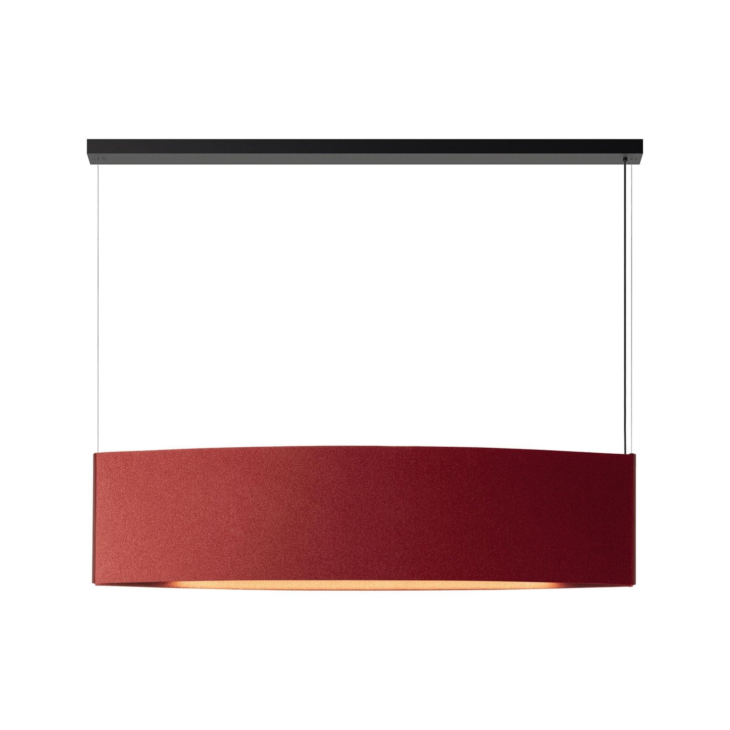 Noren LED Pendant Light in Terracotta (59.45"W X 13.78"H).