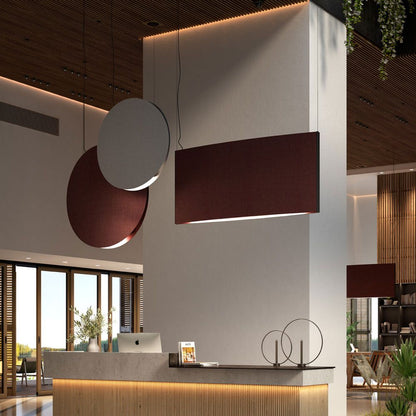 Noren LED Pendant Light in lobby.