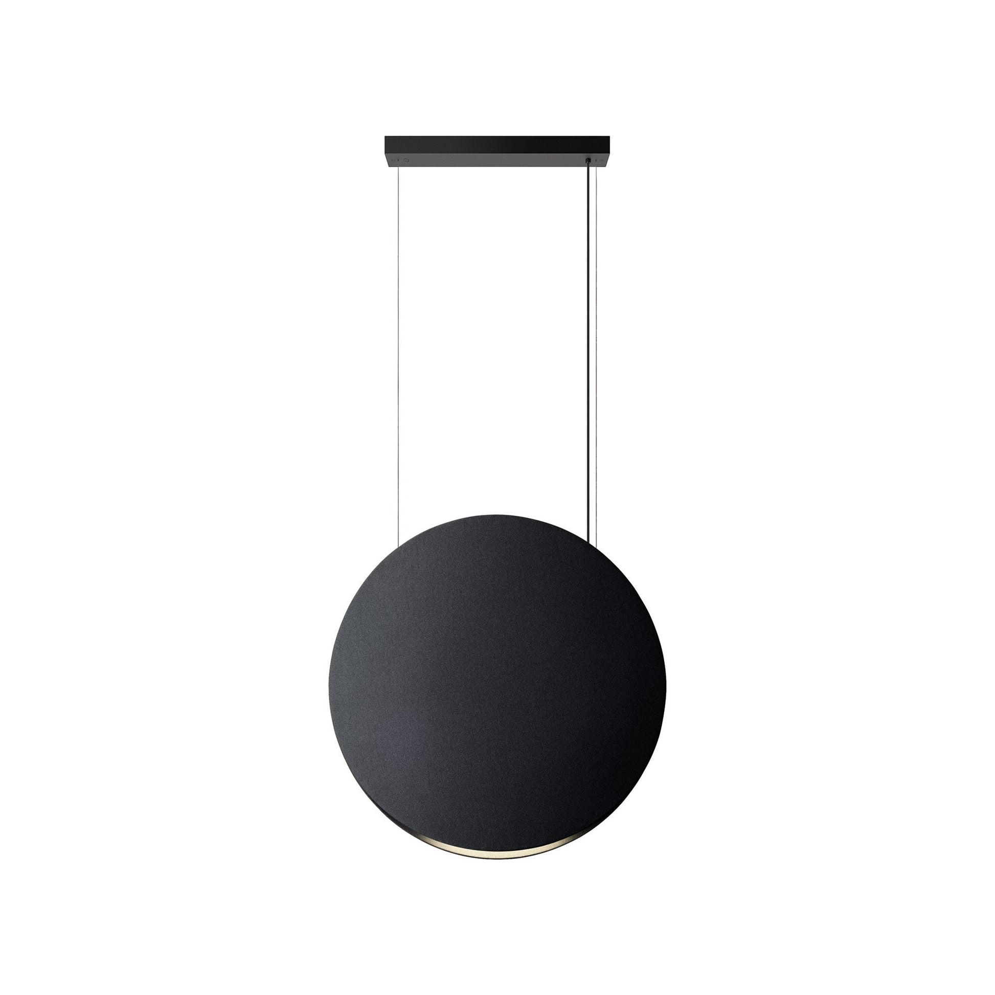 Noren Round LED Pendant Light in Dark Grey (Small).