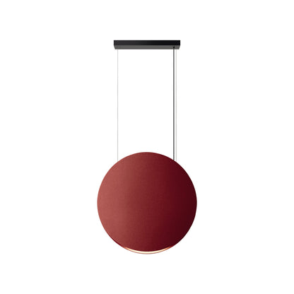 Noren Round LED Pendant Light in Terracotta (Small).