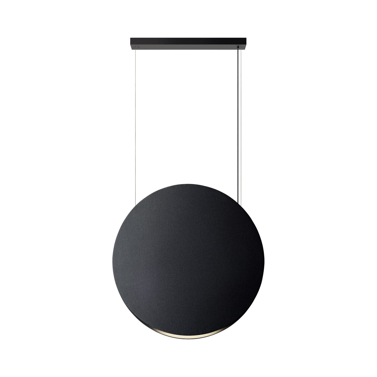 Noren Round LED Pendant Light in Dark Grey (Large).