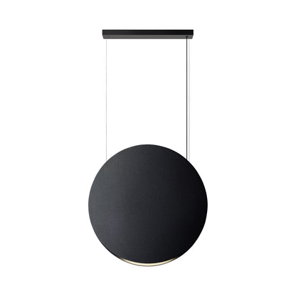 Noren Round LED Pendant Light in Dark Grey (Large).