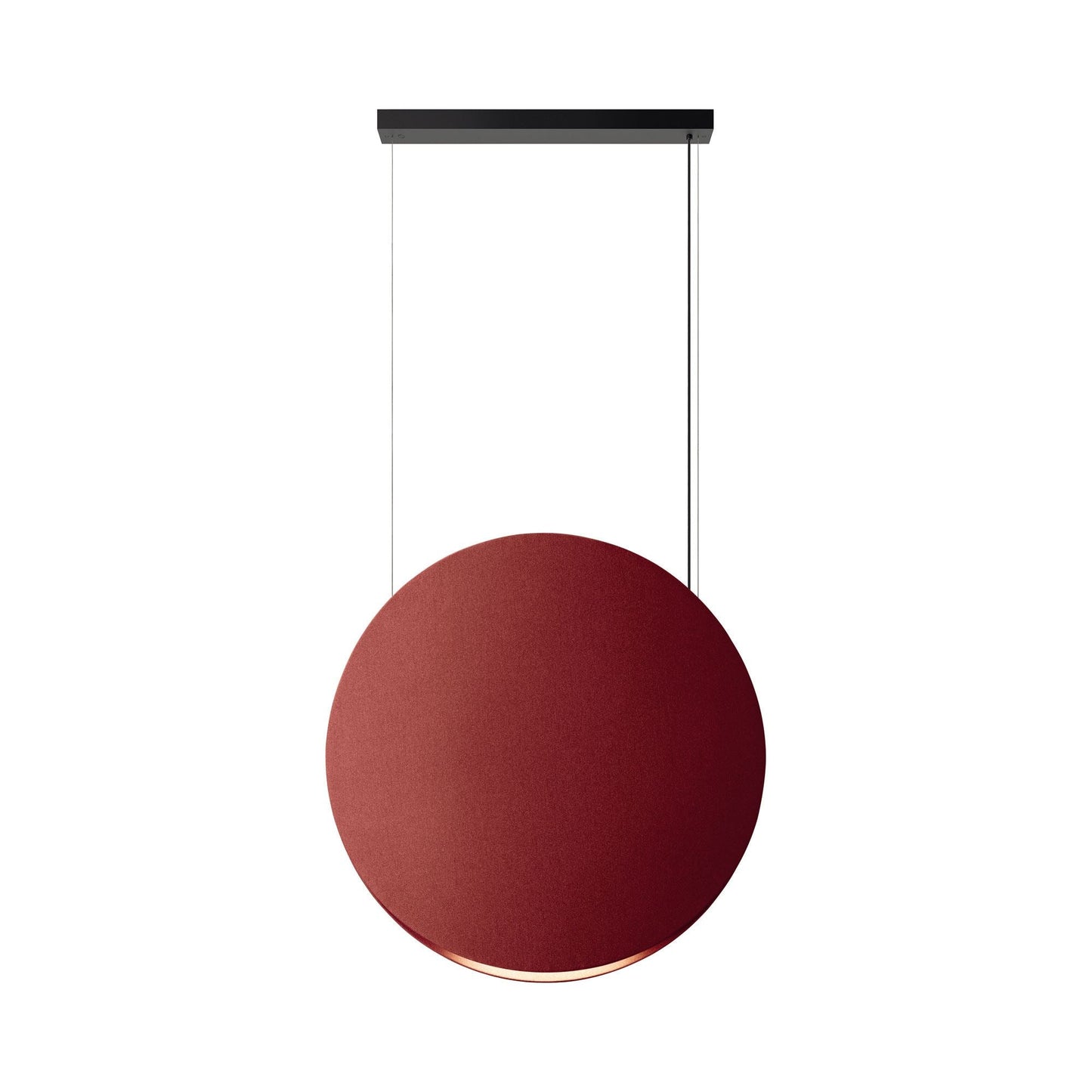 Noren Round LED Pendant Light in Terracotta (Large).