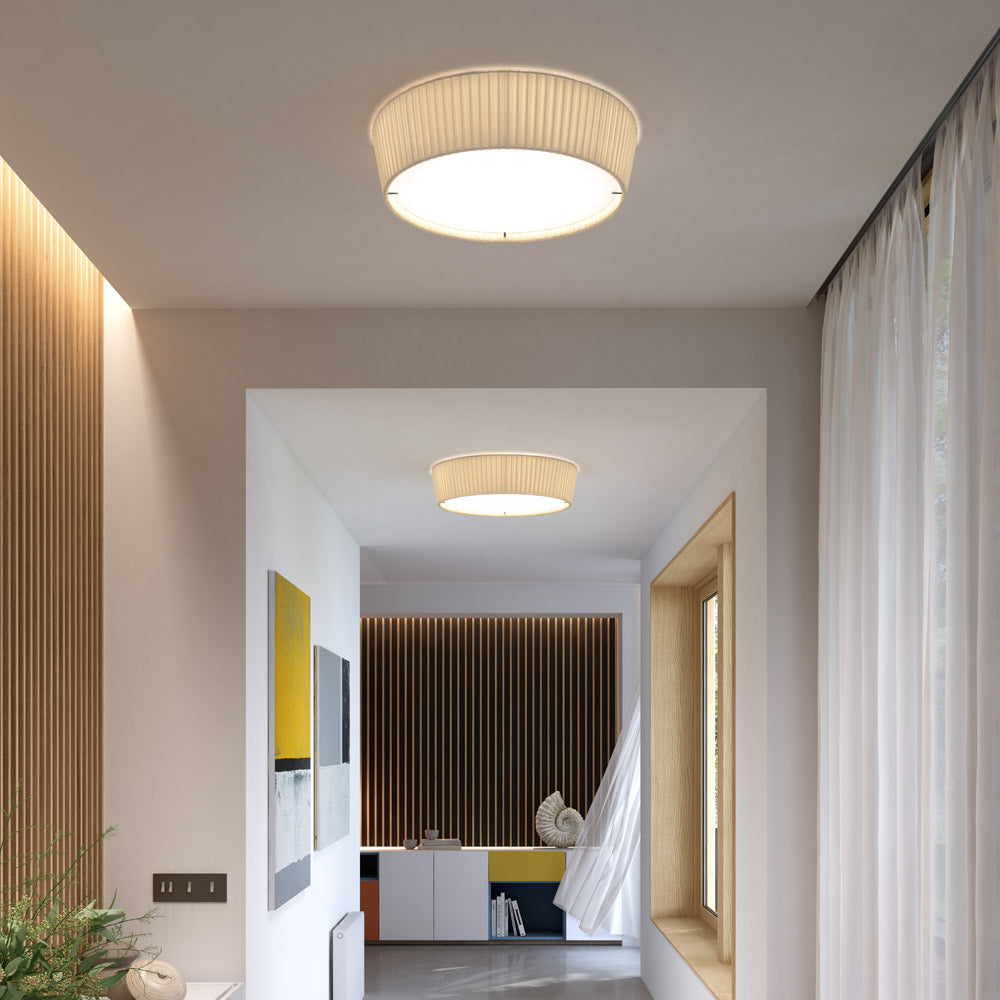 Plafonet Flush Mount Ceiling Light in hallway.
