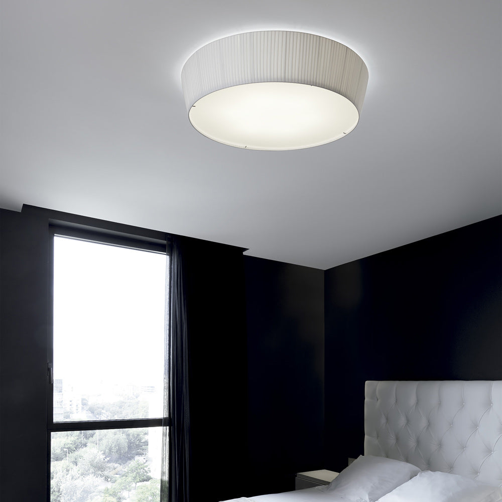 Plafonet Flush Mount Ceiling Light in bedroom.
