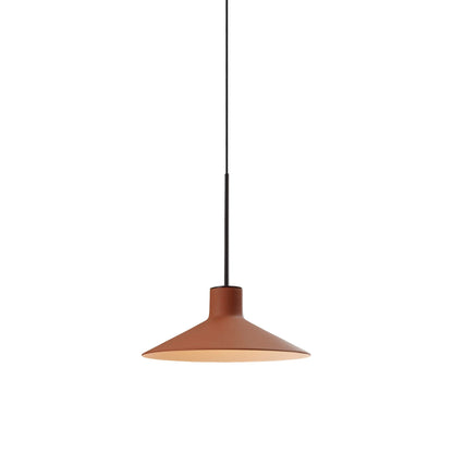 Platet Pendant Light in Terracotta.