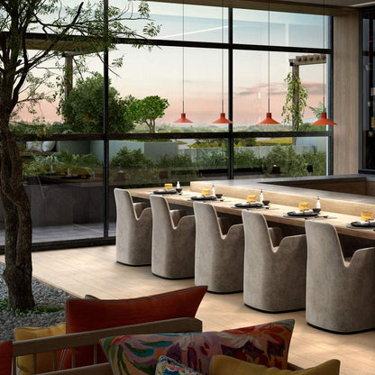 Platet Pendant Light in restaurant.