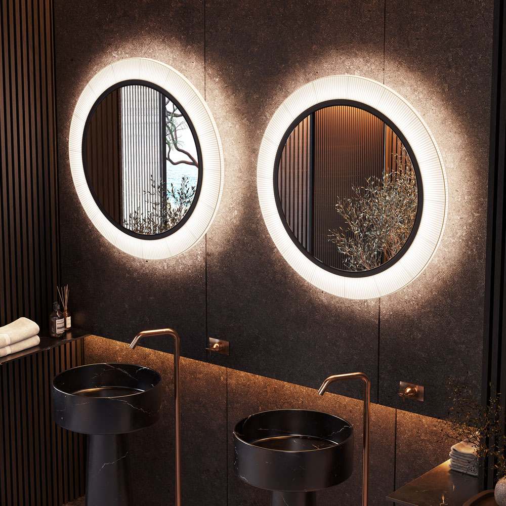 Roda LED Ceiling / Wall Light in bathroom.