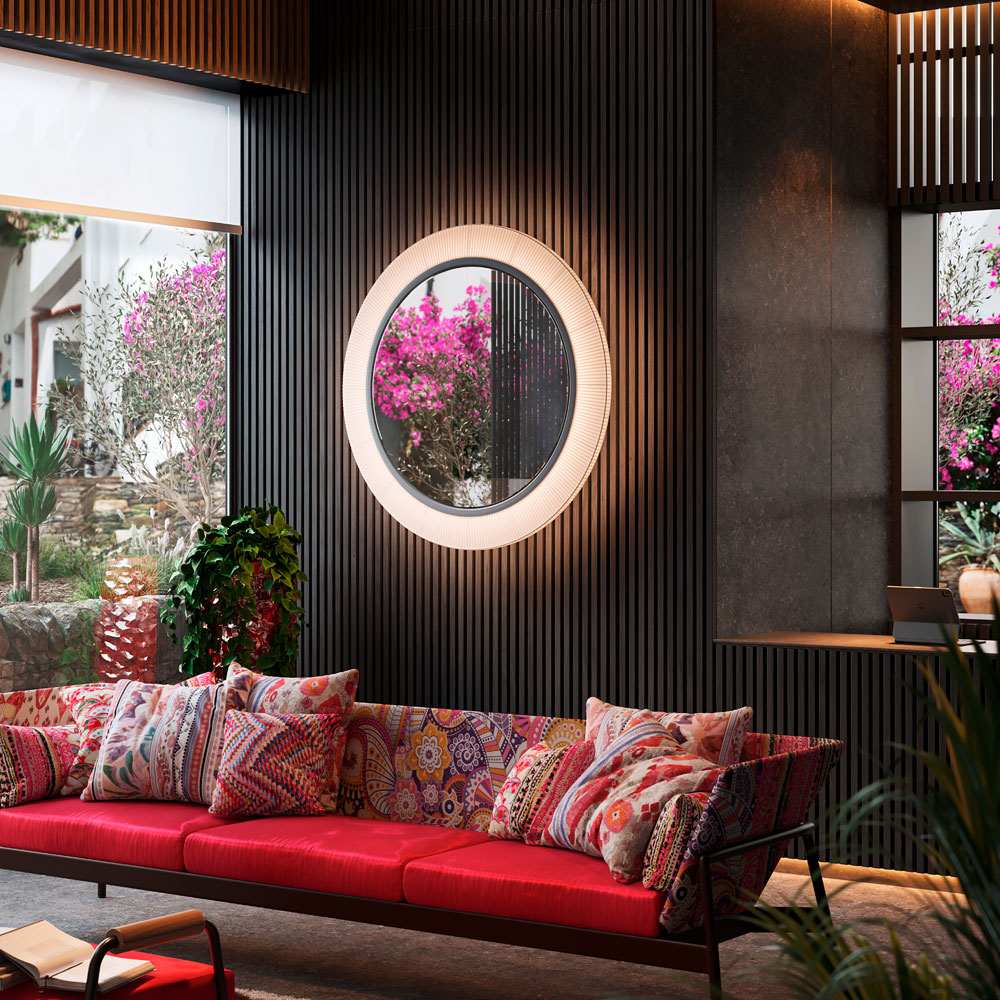 Roda LED Ceiling / Wall Light in living room.