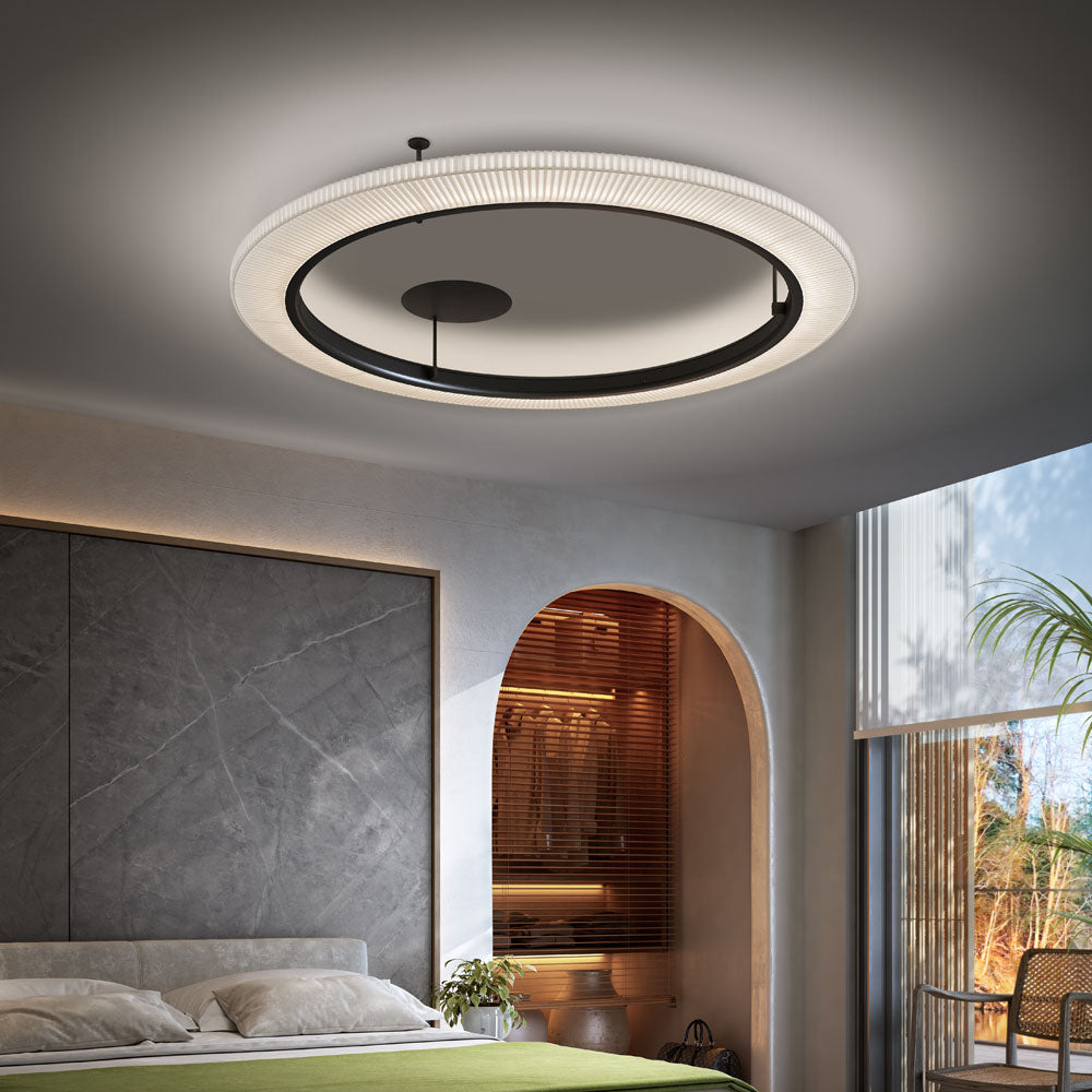 Roda LED Ceiling / Wall Light in bedroom.