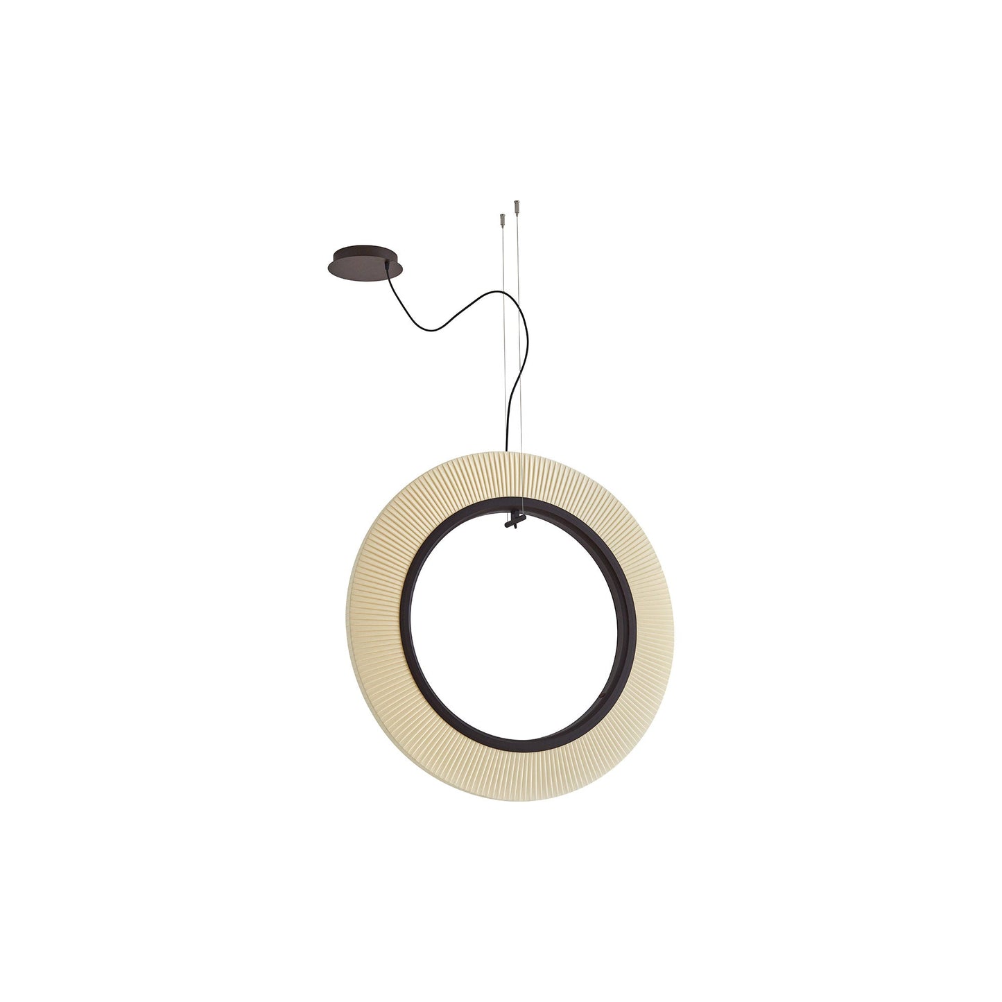 Roda LED Vertical Pendant Light in Cream (35.43-Inch/0-10V).