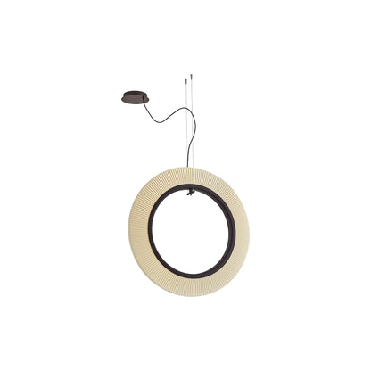 Roda LED Vertical Pendant Light in Cream (35.43-Inch/0-10V).