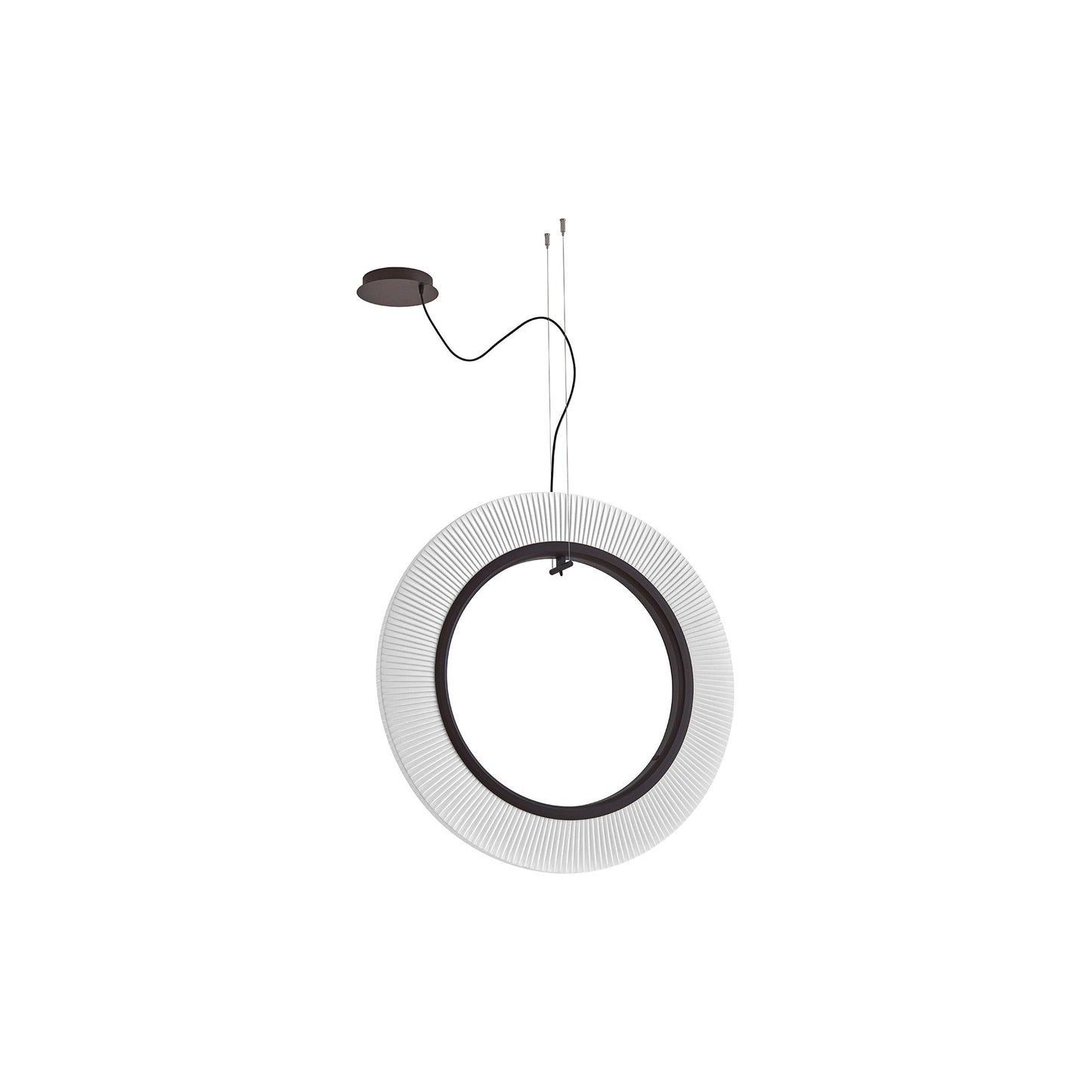 Roda LED Vertical Pendant Light in White (35.43-Inch/0-10V).