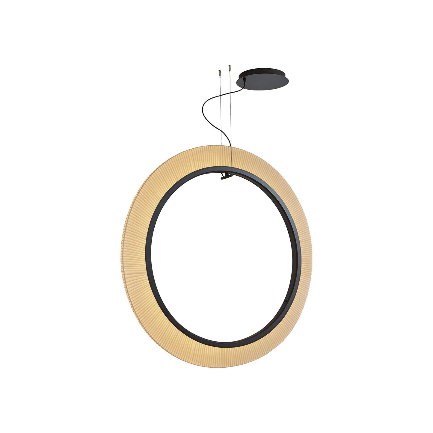 Roda LED Vertical Pendant Light in Cream (47.24-Inch/0-10V).