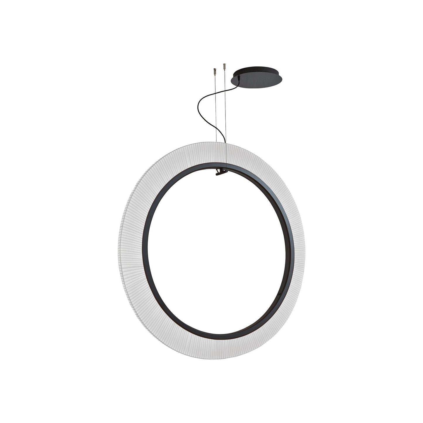 Roda LED Vertical Pendant Light in White (47.24-Inch/0-10V).