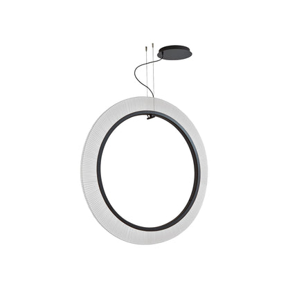 Roda LED Vertical Pendant Light in White (47.24-Inch/0-10V).