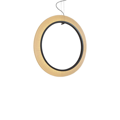 Roda LED Vertical Pendant Light in Cream (47.24-Inch/REMOTE 1-10V).