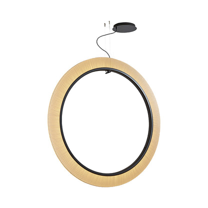 Roda LED Vertical Pendant Light in Cream (59.06-Inch/0-10V).