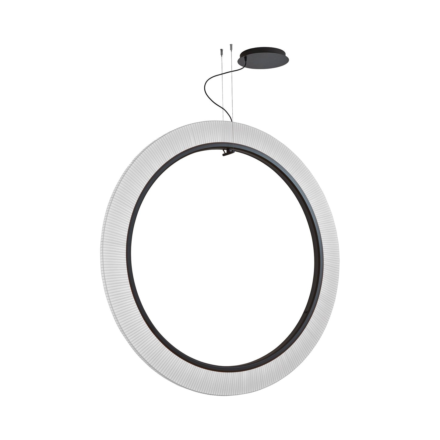 Roda LED Vertical Pendant Light in White (59.06-Inch/0-10V).