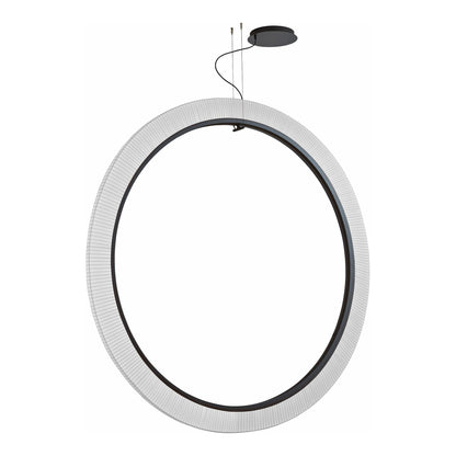 Roda LED Vertical Pendant Light in White (78.74-Inch/0-10V).