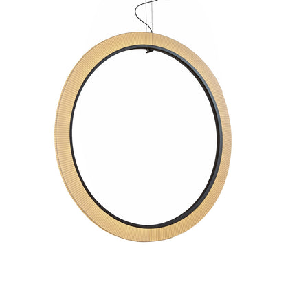 Roda LED Vertical Pendant Light in Cream (78.74-Inch/REMOTE 1-10V).