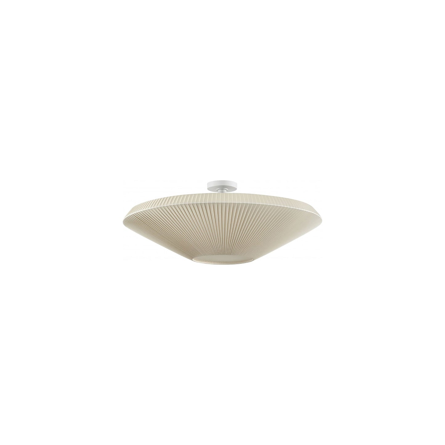 Siam Semi Flush Mount Ceiling Light in Cream Translucent (31.5-Inch/Small).