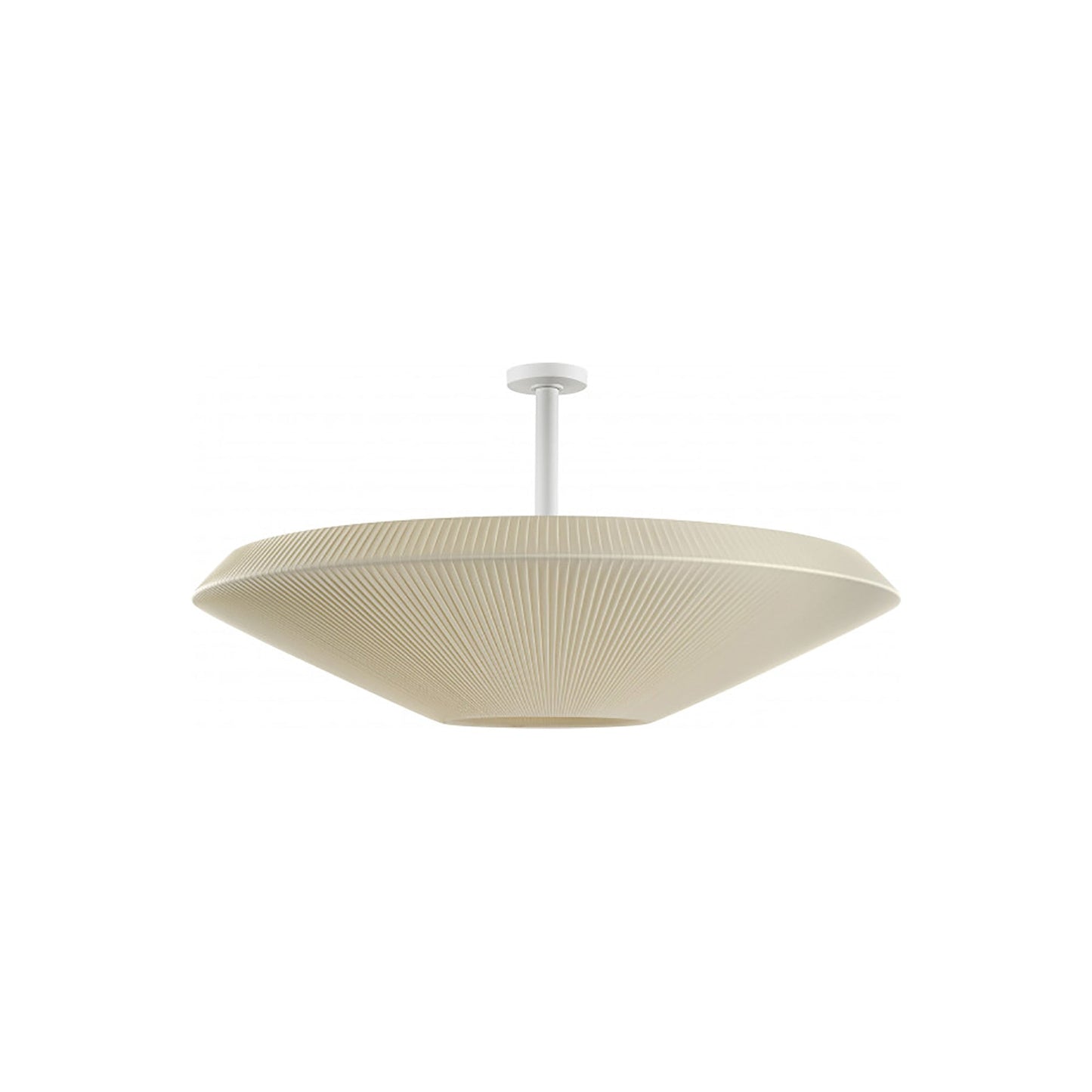 Siam Semi Flush Mount Ceiling Light in Cream Translucent (47.24-Inch/Big).