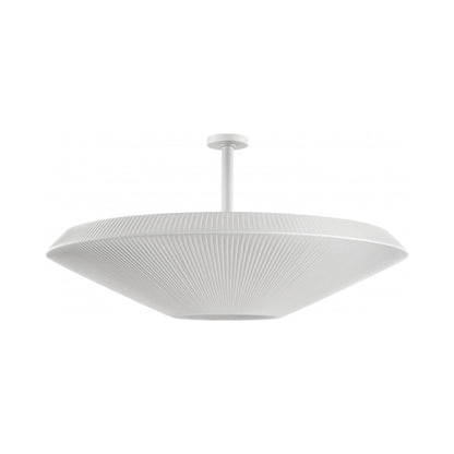 Siam Semi Flush Mount Ceiling Light in White Translucent (59.06-Inch/Big).