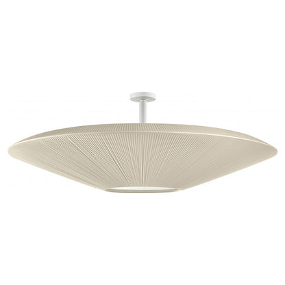 Siam Semi Flush Mount Ceiling Light in Cream Translucent (78.74-Inch/Big).