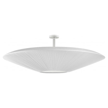 Siam Semi Flush Mount Ceiling Light in White Translucent (78.74-Inch/Big).